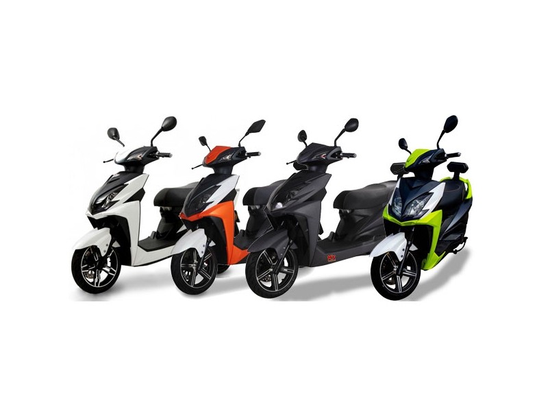 »FALCON« 50 km/h E-Moped, Lithium Akku, 3400 Watt - Orange