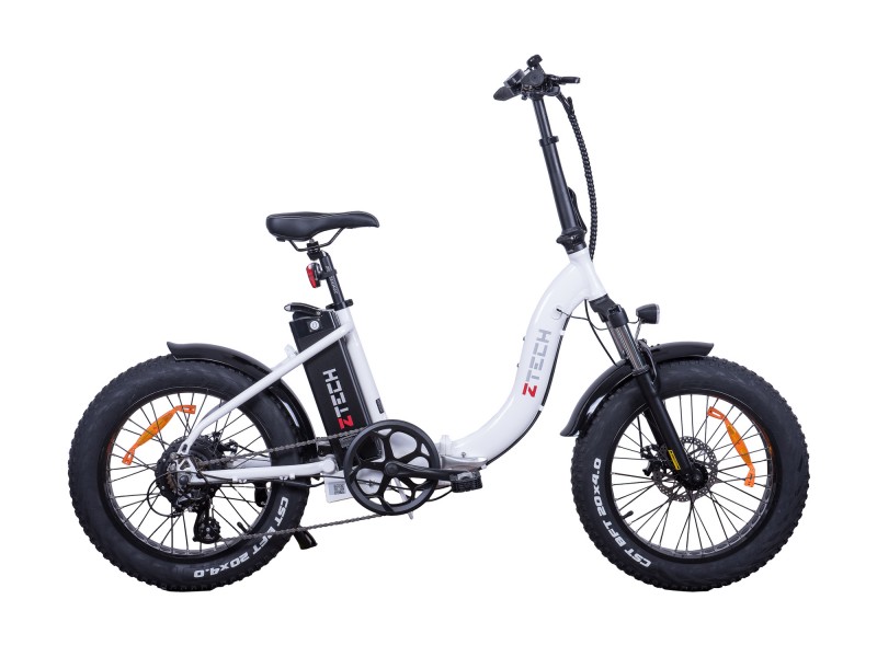 Z-TECH Elektro-Klapprad - FATBIKE mit Lithium-Akku | Neu mit Gepäckträger