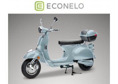 Classic E-Moped light blue / grau