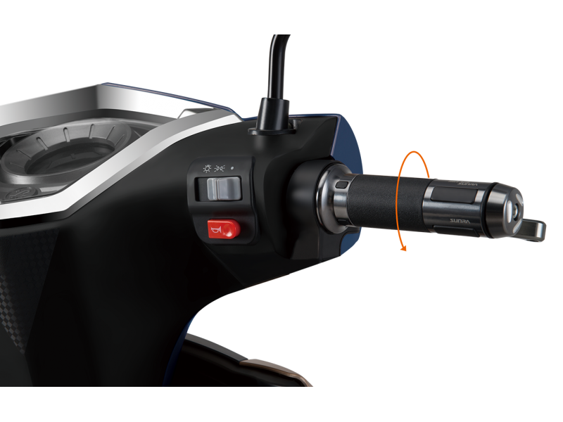 »HAWK 2.0«  Elektroroller 45 km/h  3000 Watt 72V - Mattschwarz