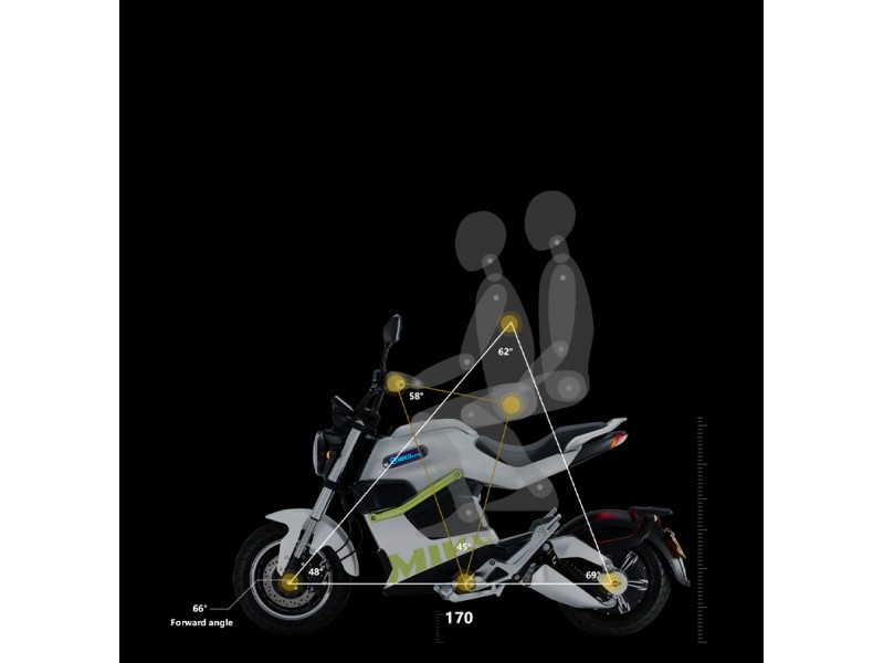 MIKUSUPER E-Motorrad 80 km/h